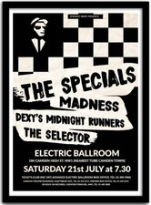 Home Wall Art Print-Vintage Retro Concert Gig Poster - THESPECIALS -A4