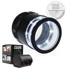 Jewelers Loupe 10X Magnifying Glass with Light Jewelry Eye Loop w/ Reticle Scale