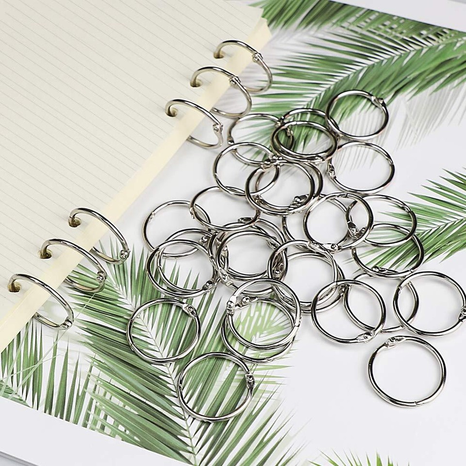 Binder Rings 1 Inch 100 pcsSturdy Book RingsLoose Leaf Binder Ring