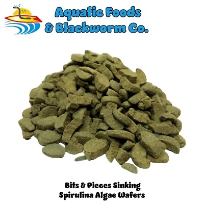 AQUATIC FOODS INC. *DISCOUNTED * BITS & PIECES of Sinking Spirulina, Algae, Veggie Zeigler Wafers