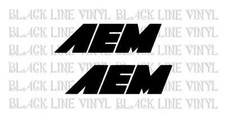Set Of 2 Aem 7x2 Sticker Vinyl Decal White Alt. Color Avail Set Of 2 Aem 7x2 Sticker Vinyl Decal White Alt. Color Avail