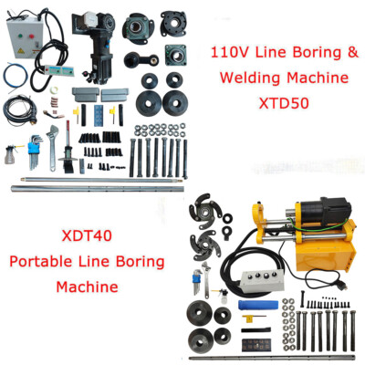 110V XTD50 Servo Motor Line Boring Welder & XDT40 Portable Line Boring Machine