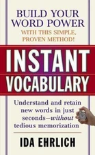 Instant Vocabulary by Ehrlich, Ida, Good Book