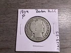 1904 Barber Silver Half-Dollar 50 Cent US 90% Silver Coin 112123 35tt