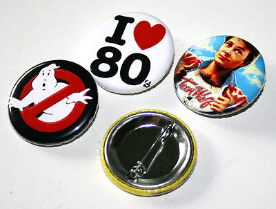 1980s RETRO PARTY BADGES x 50 Button Pins Bulk Wholesale Lot 80s 32mm 1.25 1980s RETRO PARTY BADGES x 50 Button Pins Bulk Wholesale Lot 80s 32mm 1.25