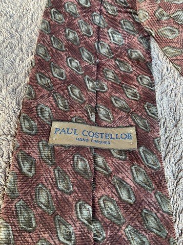 PAUL COSTELLOE Mens Hand Finished Silk Tie*** - Picture 7 of 9