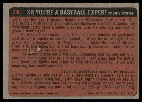 1972 Topps #296 Dick Dietz - Imagen 2 de 2
