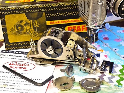 Vintage ZigZag Attachment fit Singer Featherweight 221 Rare German Super-Wurker