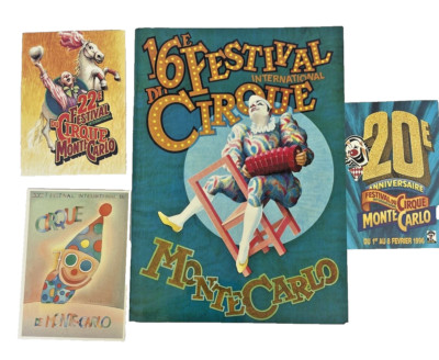 Circus Program & Post Cards Festival Du Cirque International Memorabilia Vintage