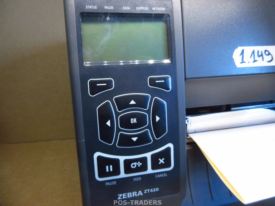 Zebra ZT420 Thermal Barcode Label Printer ZT42062-T0E0000Z LAN - 1,149,648 INCH - Bild 4 von 4