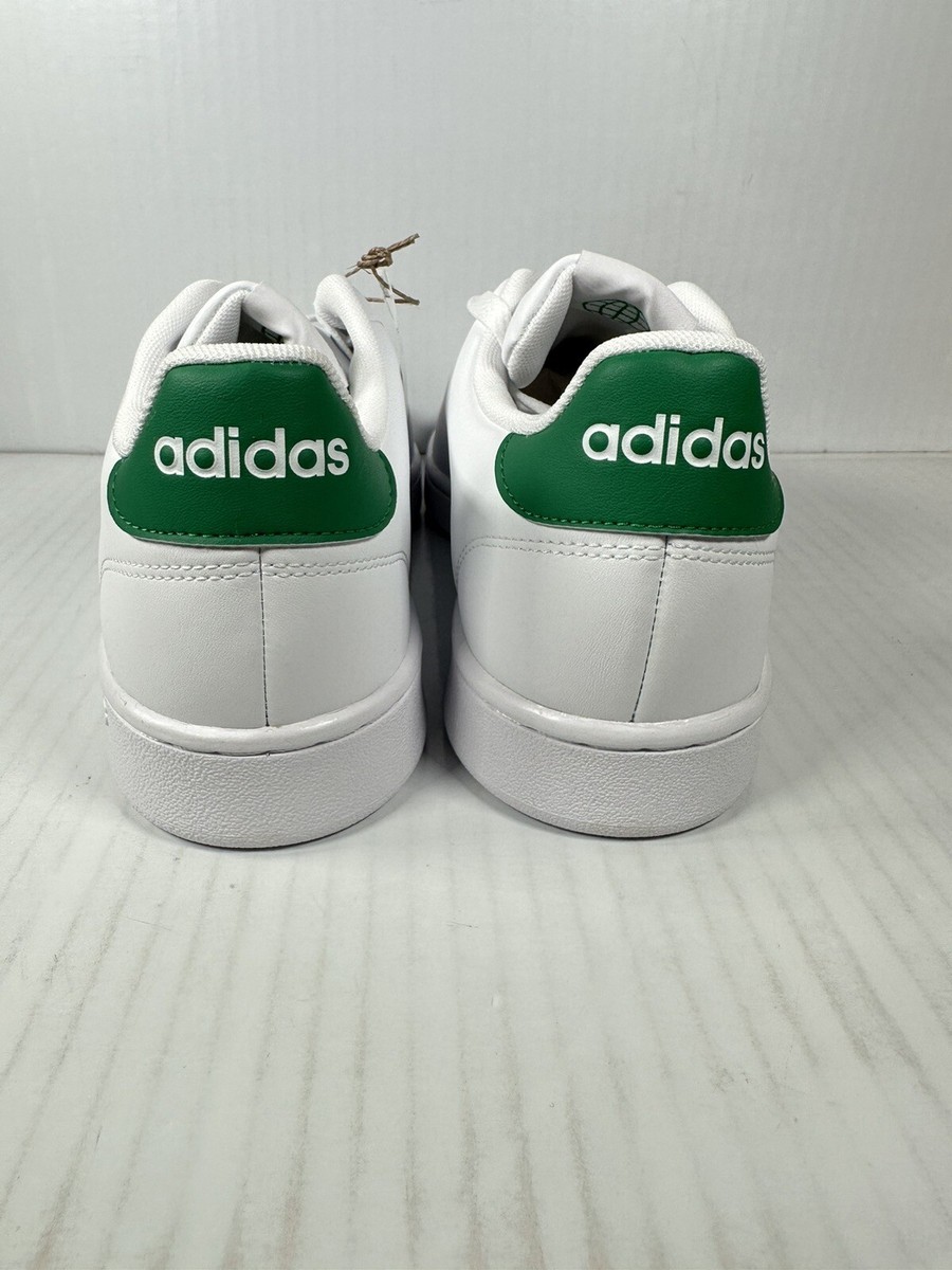 Size 11 Adidas Advantage White Green Mens Athletic Low Top  display picture 2