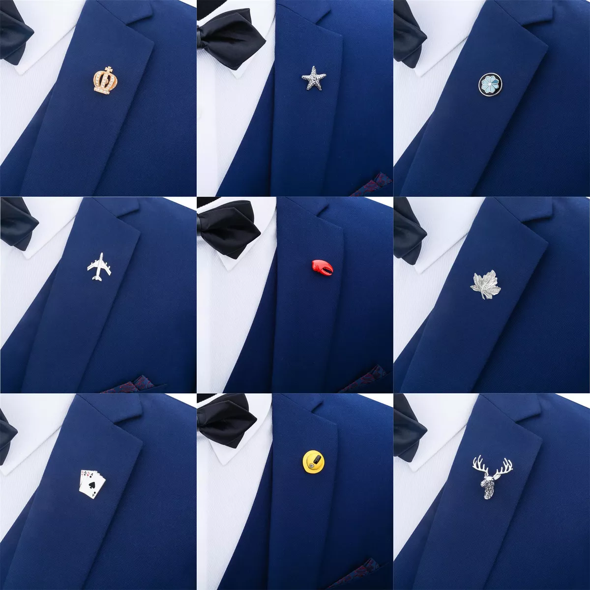 Buy Wholesale China Dress Shirt Brooch Clips For Women 4 Pieces