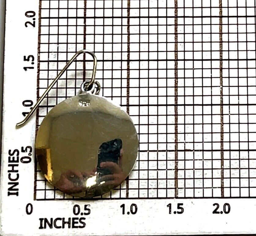 925 Sterling Silver Double Disk Hook Earrings 22.… - image 5