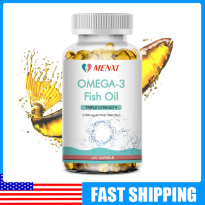 Omega 3 Fish Oil Capsules Triple Strength Joint Support 3600 mg EPA & DHA 120pcs