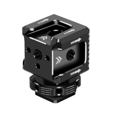 Triple 3-Way Camera Shoe Mount Adapter for DSLR Mirrorless LCD MIC Monitor