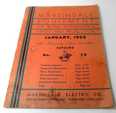 Martindale Equipment Plant Maintenance &amp; Safety Catalog 1953 40th  Anniversary | eBay