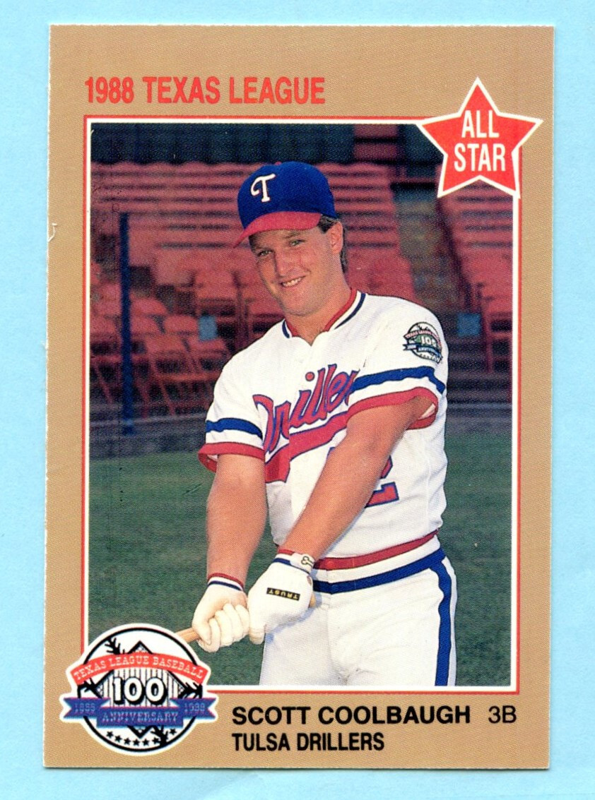 1988 Minor League Tulsa Drillers -- # 12 Scott Coolbaugh -- Box