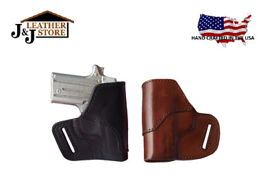 J&J BERETTA 30X TOMCAT 32 OWB BELT CARRY FORMED PREMIUM LEATHER HOLSTER