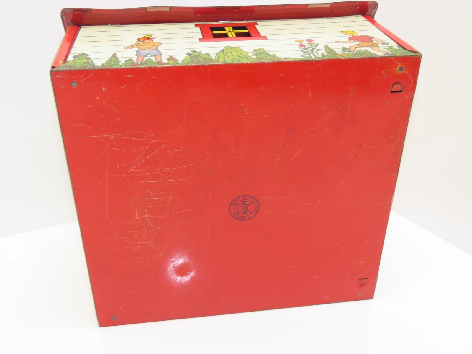 Vintage MARX Tin Litho Building Garage Playset w/Automatic Door eBay