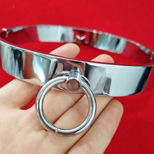 Metal Stainless Steel Neck Collar Slave Lockable Choker Bondage Game SM Bondage - Picture 6 of 14