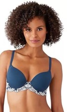 Wacoal Instant Icon T-Shirt Bra 853322 Sargasso Sea/Egret New Size 34C