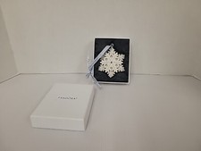 Pandora Snowflake Christmas Ornament 2015 Limited Edition With Original Box