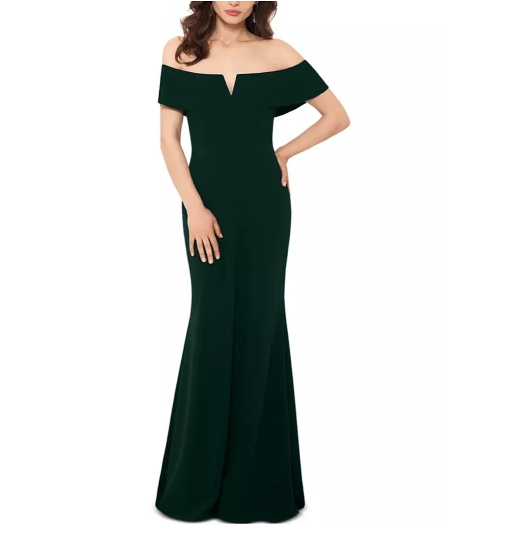 green emerald velvet dress Plus Size Unique Chiffon Bridesmaid Dress Knee Length Pine Green Bridal  Party Dress(BM131230)  DaisyFormals-Bridesmaid and Formal Dresses in 59+  Colors