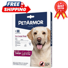 Dog Flea and Tick Treatment Control Medicine 3 Month, for Large Dogs 45 - 88 Lb.