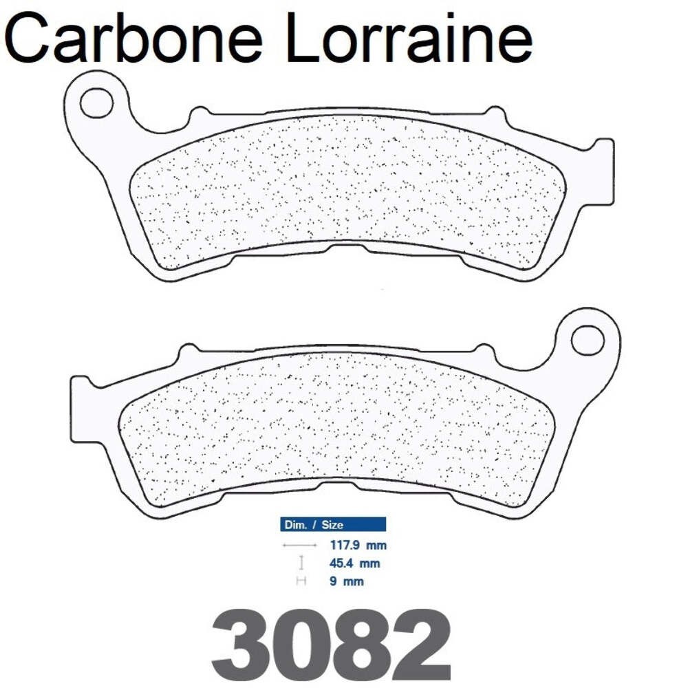 Plaquettes carbone Lorraine frein avant Honda SW-T 400 endurance thermique maximale