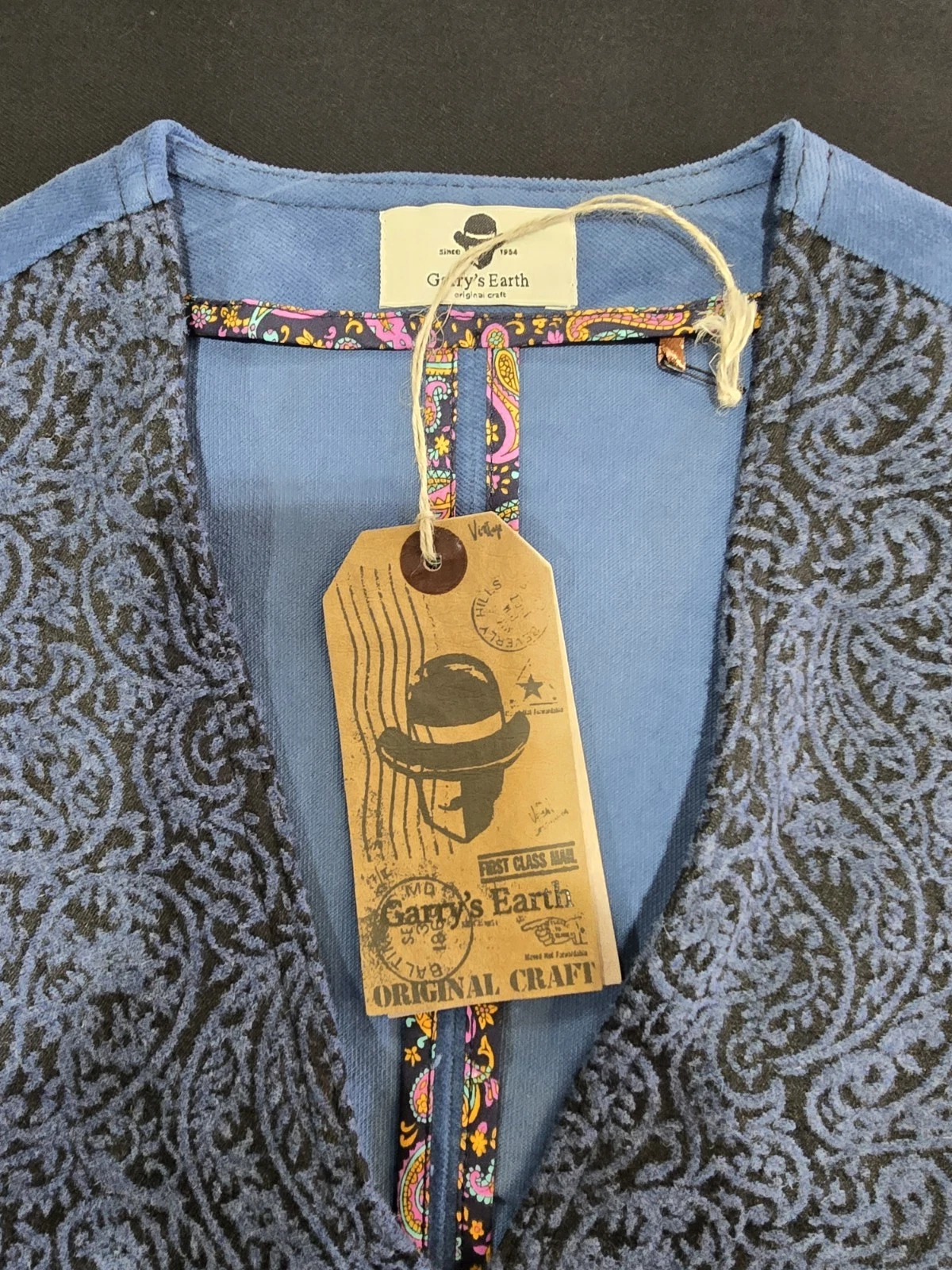 Garry's Earth Vest Handcrafted Made In Italy Size M Cod.34 - product detail image 8