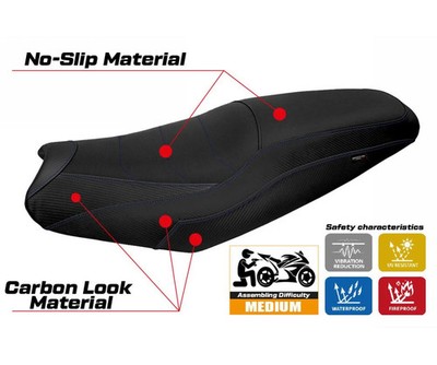 Seat saddle cover Idaho Blue BE Tpz compatible KAWASAKI NINJA ZX