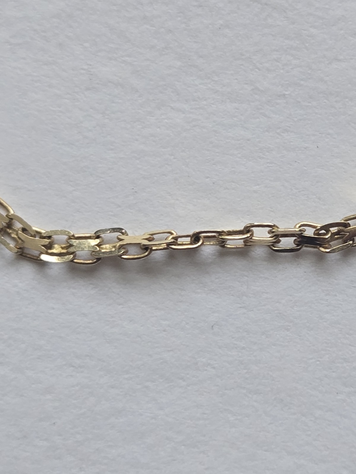 10K Solid Gold Iolite Station Double Link Bracele… - image 5