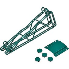 Nexel DAB12GZ 12" Double Arm Fixed Shelf Bracket Poly-Green