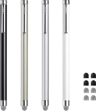 Stylus Pens for Touch Screens,  4 Pcs Mesh Fiber Stylus, with 4 Replaceable Mesh