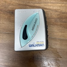 SONY WM EX-190 Walkman Cassette Player Mega Bass For Repair Or Parts Untested