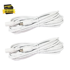 2Pcs 1M 3.3Ft DC Extension Cable 12V Extension Cord DC 5V-24V Power Cord 5.5Mm X