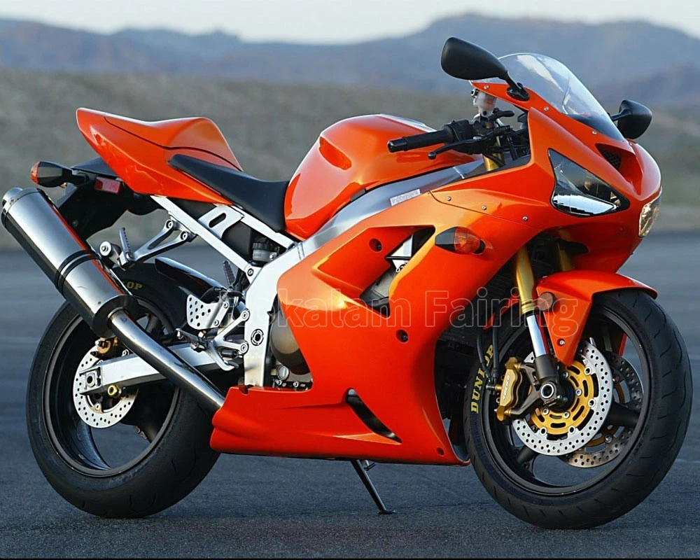 Kawasaki ZX-6R カウル オレンジ For ZX-6R 2003 2004 636 ZX6R 636 03 04 Orange Aftermarket