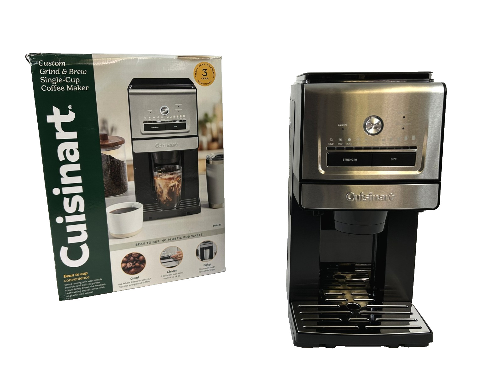 Custom Grind And Brew 6 Cup Sizes Dgb-30 - Clean!