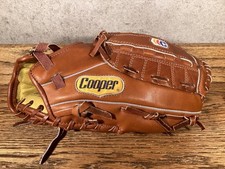 NEW OLD STOCK COOPER MENS LEATHER BASEBALL GLOVE DIAMOND 25 245 KOREA RHT