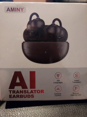 Aminy AI Translator EarBuds 163 Languages, Instant Translation Brand New!