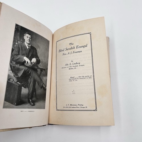 The Blind Swedish Evangel Alfr. E. Lindberg 1917 Antique Hardcover GC - Picture 4 of 9