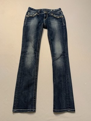 Women s Vintage Miss Me Jeans Size 26 Signature Straight L 36.5