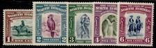 NORTH BORNEO GVI SG303-307, 1393 SMALL VALUE GROUP, M MINT. Cat &pound;52.