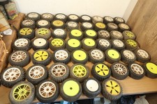 RC Wheels & Tyres Joblot 50+ Bundle Car Buggy Jeep 4X4 ALL USED Mixed Lot Kyosho