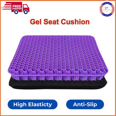 Gel Seat Cushion For Long Sitting, Double Thick Office Desk Home Wheelchair Seat