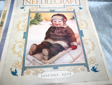 Antique Lot of 6 Needlecraft Magazine Booklets 1924 to 1928