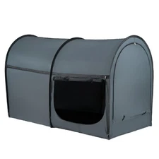 4 Doors Bed Tent Breathable Tent Light Blackout with 0.28 in Fiber Poles