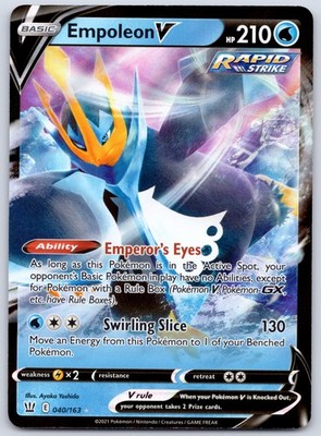 Empoleon V 040/163 (NM) - SWSH05: Battle Styles - Ultra Rare - Pokemon TCG