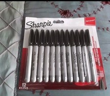Black Sharpie Pens permanent marker Pen Fine Point Tip Markers