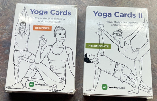 Workout Labs Yoga Cards (Beginner) & Yoga Cards II (Intermediate) - Free Ship